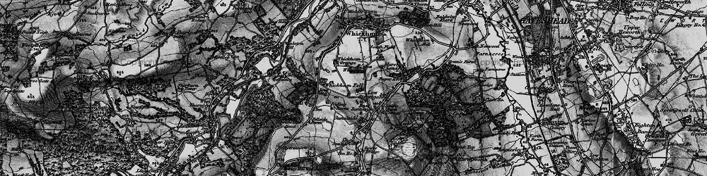 Old map of Whickham Fell in 1898