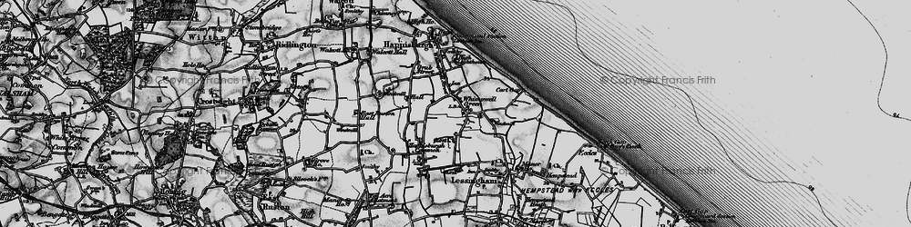 Old map of Whimpwell Green in 1898