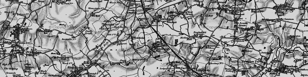 Old map of Whinburgh in 1898