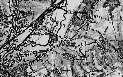 Old map of Whinney Hill in 1896