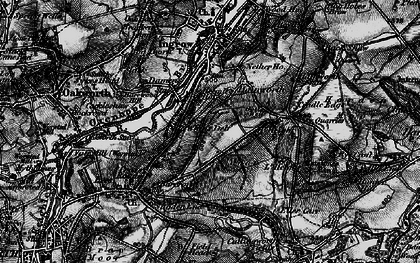 Old map of Whins Wood in 1898