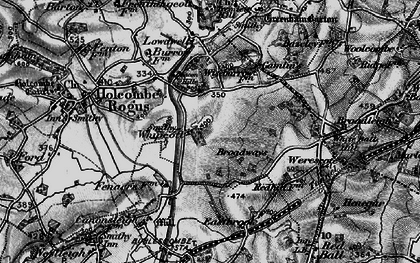 Old map of Whipcott in 1898