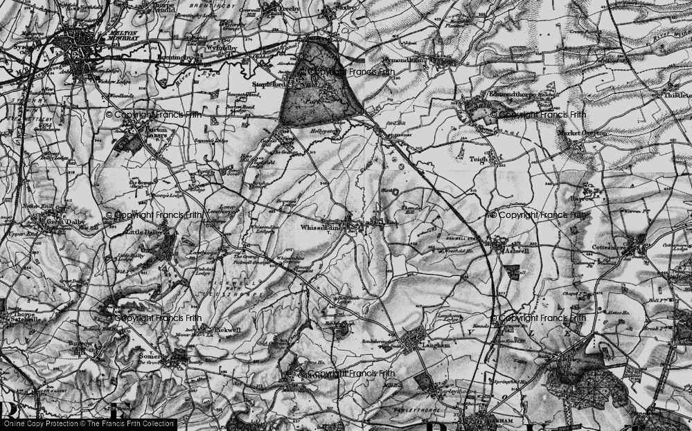 Old Map of Historic Map covering Browne's Lodge in 1899
