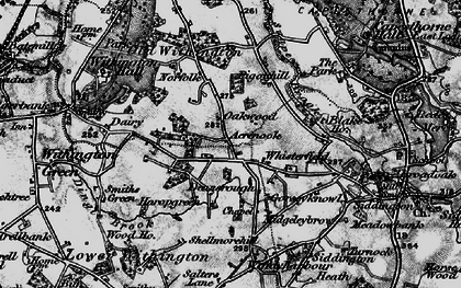 Old map of Whisterfield in 1896