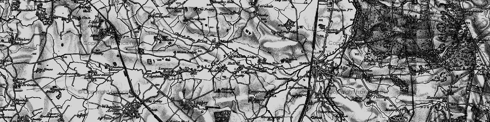 Old map of Whiston in 1897