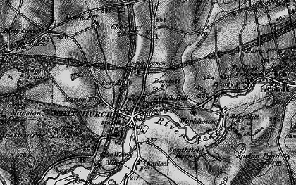Old map of Whitchurch in 1895