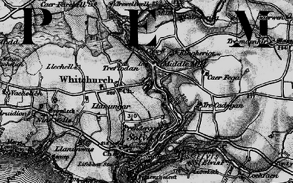 Old map of Whitchurch in 1898