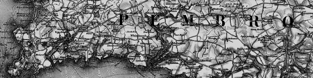 Old map of Whitchurch in 1898