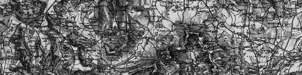 Old map of Whitchurch Canonicorum in 1898
