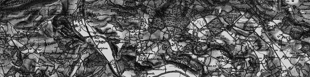 Old map of Whitchurch Hill in 1895