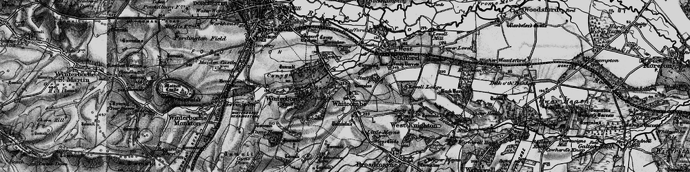 Old map of Whitcombe in 1897