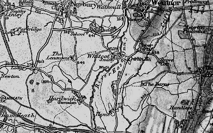 Old map of Whitcot in 1899