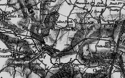 Old map of White Colne in 1895