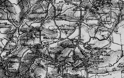 Old map of White Cross in 1895