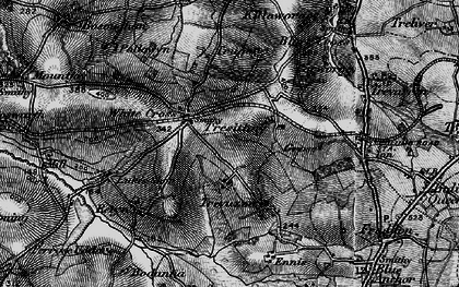 Old map of Tresawna in 1895
