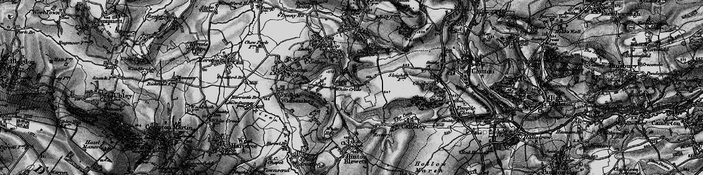Old map of Burledge Hill in 1898