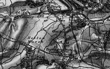 Old map of White Cross in 1898
