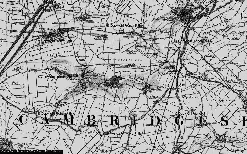 Old Map of White Cross Hill, 1898 in 1898