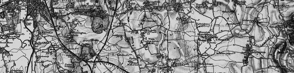 Old map of White Ladies Aston in 1898