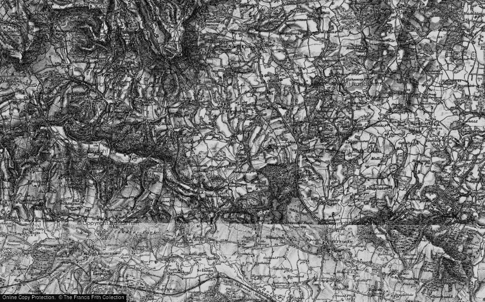 Old Map of White's Green, 1895 in 1895
