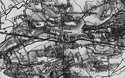 Old map of White Stone in 1898