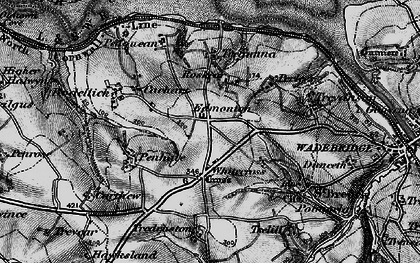 Old map of Whitecross in 1895