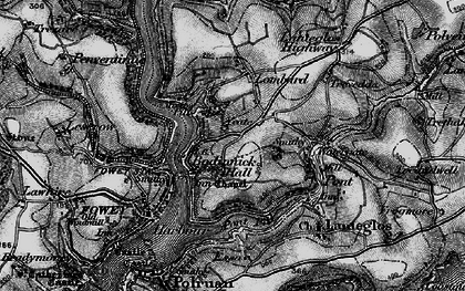 Old map of Whitecross in 1896