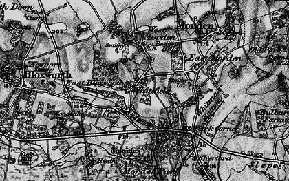 Old map of Whitefield in 1895