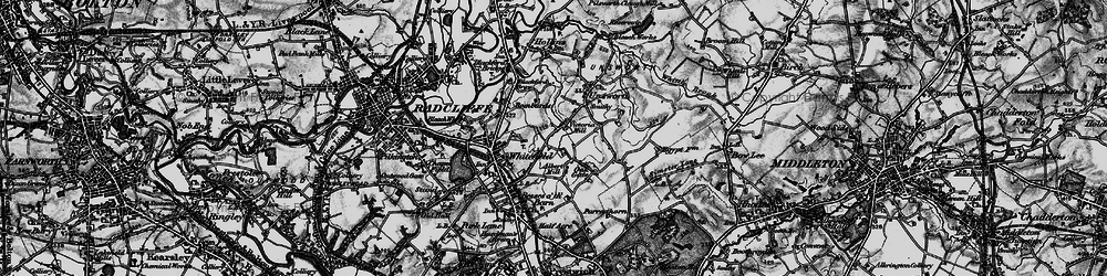 Old map of Whitefield in 1896