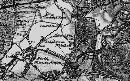 Old map of Whitehall in 1895