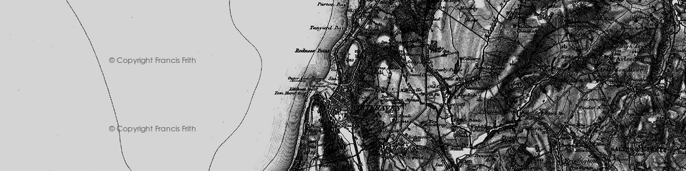 Old map of Whitehaven in 1897