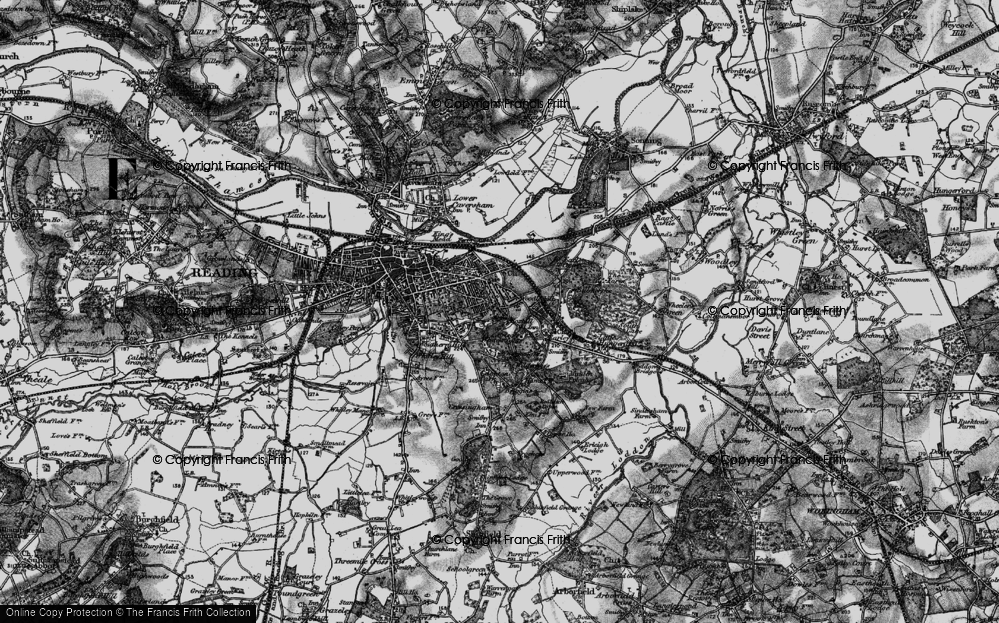 Old Map of Whiteknights, 1895 in 1895