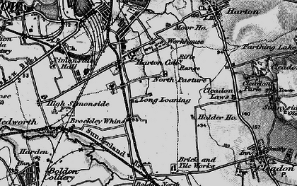 Old map of Whiteleas in 1898