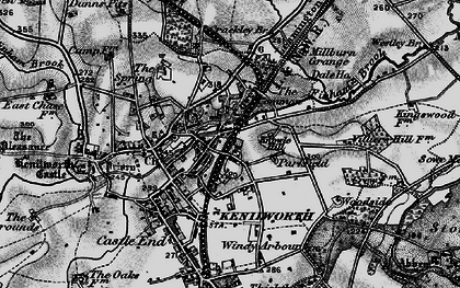 Old map of Whitemoor in 1898