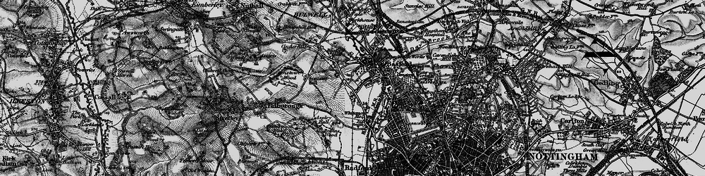 Old map of Whitemoor in 1899