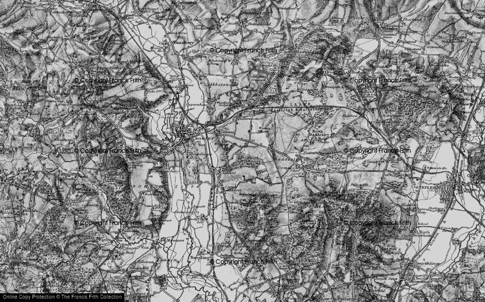 Old Map of Whitenap, 1895 in 1895