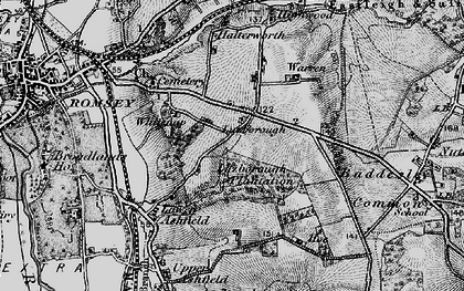 Old map of Whitenap in 1895