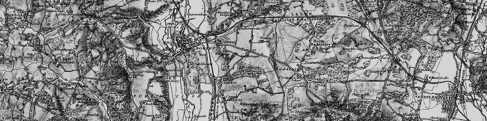 Old map of Whitenap in 1895