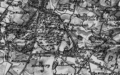 Old map of Whitesmith in 1895