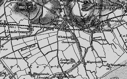 Old map of Whitewall Common in 1897