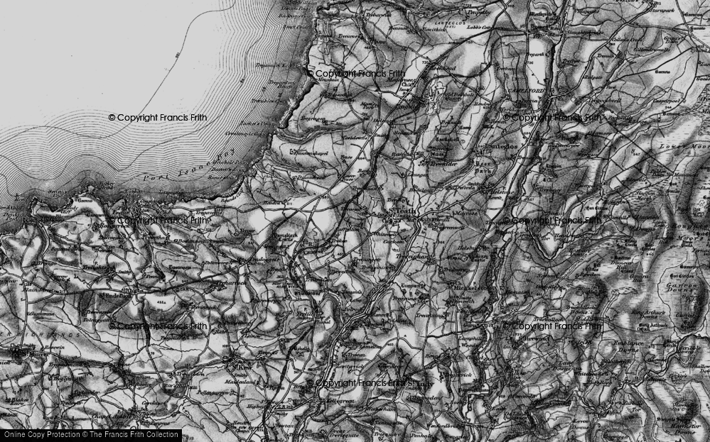 Old Map of Whitewell, 1895 in 1895