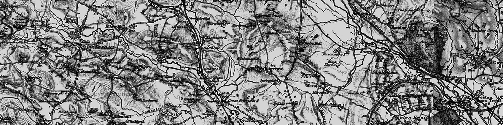 Old map of Whitgreave in 1897