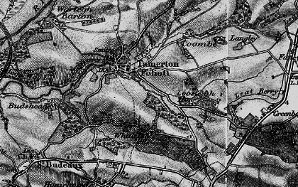 Old map of Whitleigh in 1896