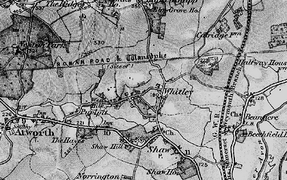 Old map of Whitley in 1898