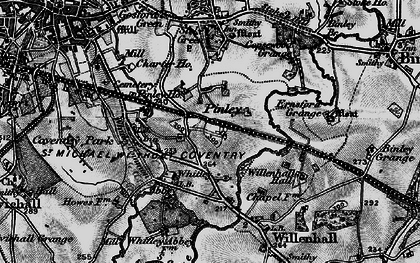 Old map of Whitley in 1899