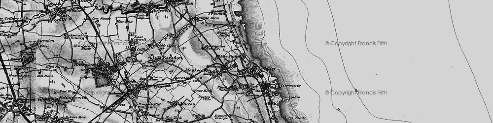 Old map of Whitley Bay in 1897