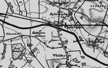 Old map of Whitley Bridge in 1895