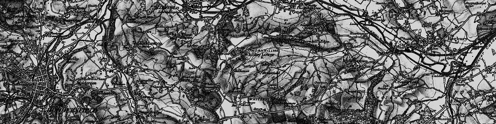 Old map of Liley Wood in 1896