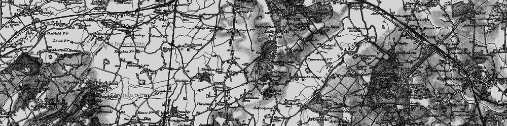 Old map of Whitley Wood in 1895