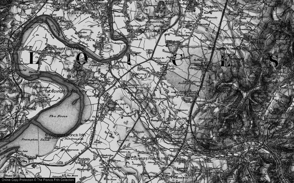 Old Map of Whitminster, 1896 in 1896